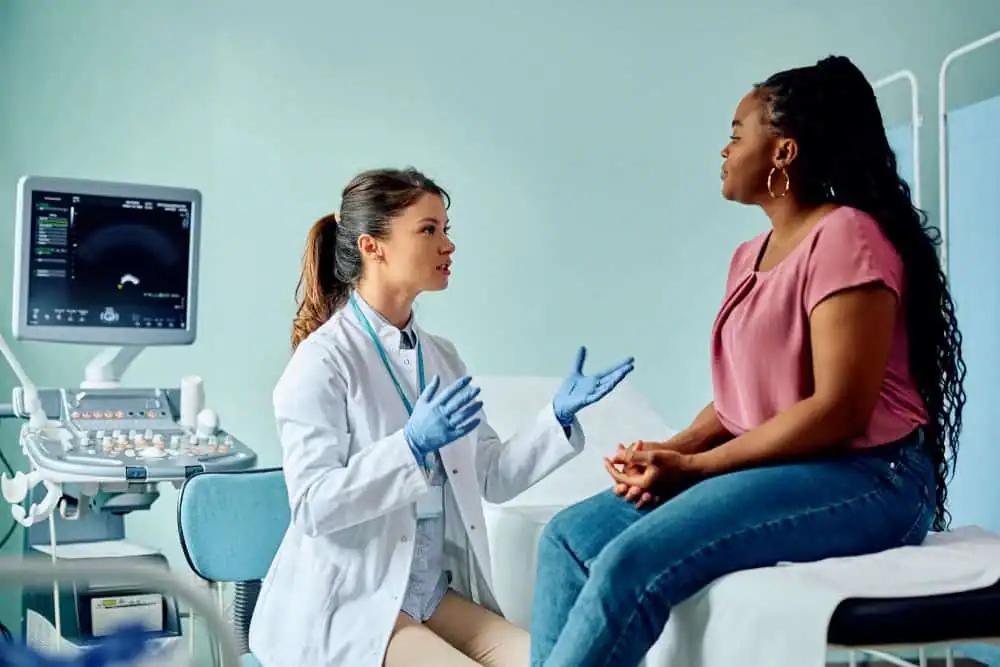 Rejuvenating Intimacy: Exploring Surgical Solutions for Vaginal Laxity 1 Woman have consultation about vaginal laxity West Mersea