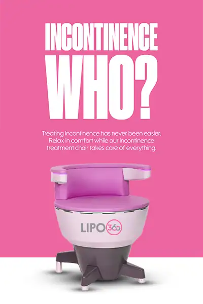 LIPO360 EMS Chair Can Help with Urinary Incontinence 2 Image of a urinary incontinence treatment seat West Mersea