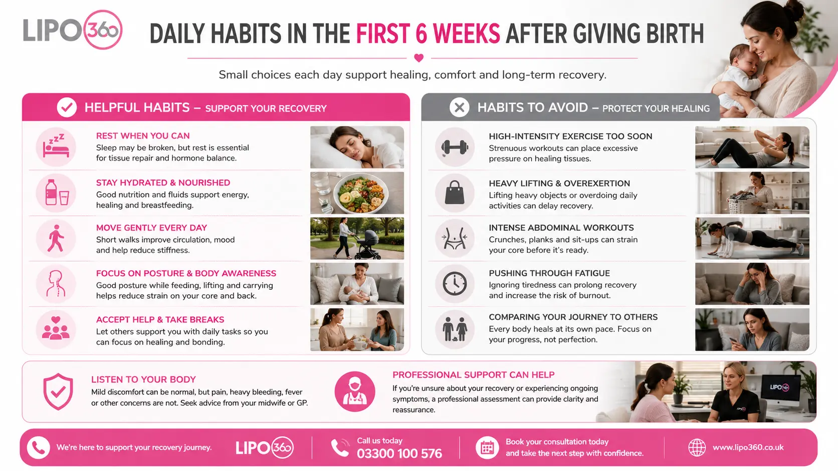 What to Do (and Avoid) in the First 6 Weeks After Giving Birth To Avoid Diastasis Recti 3 First 6 Weeks After Giving Birth To Avoid Diastasis Recti West Mersea : Daily Habits in the First 6 Weeks After Giving Birth